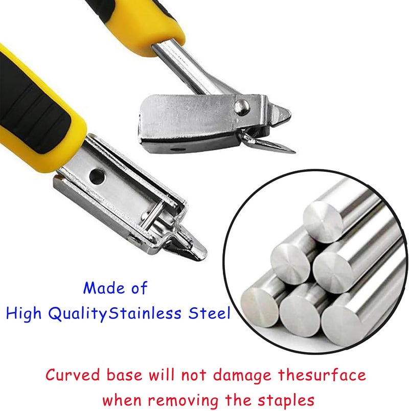 Tayfeim Upholstery Staples Remover Staple Puller Tool, Staple Remover Heavy Duty Removing Stapler for Furniture Carpet Floor Cartons Wooden Case,Yellow - Image 5